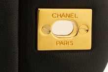 CHANEL Classic Double Flap 10" Chain Shoulder Bag Black Lambskin p84 hannari-shop