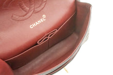CHANEL Classic Double Flap 10" Chain Shoulder Bag Black Lambskin p84 hannari-shop