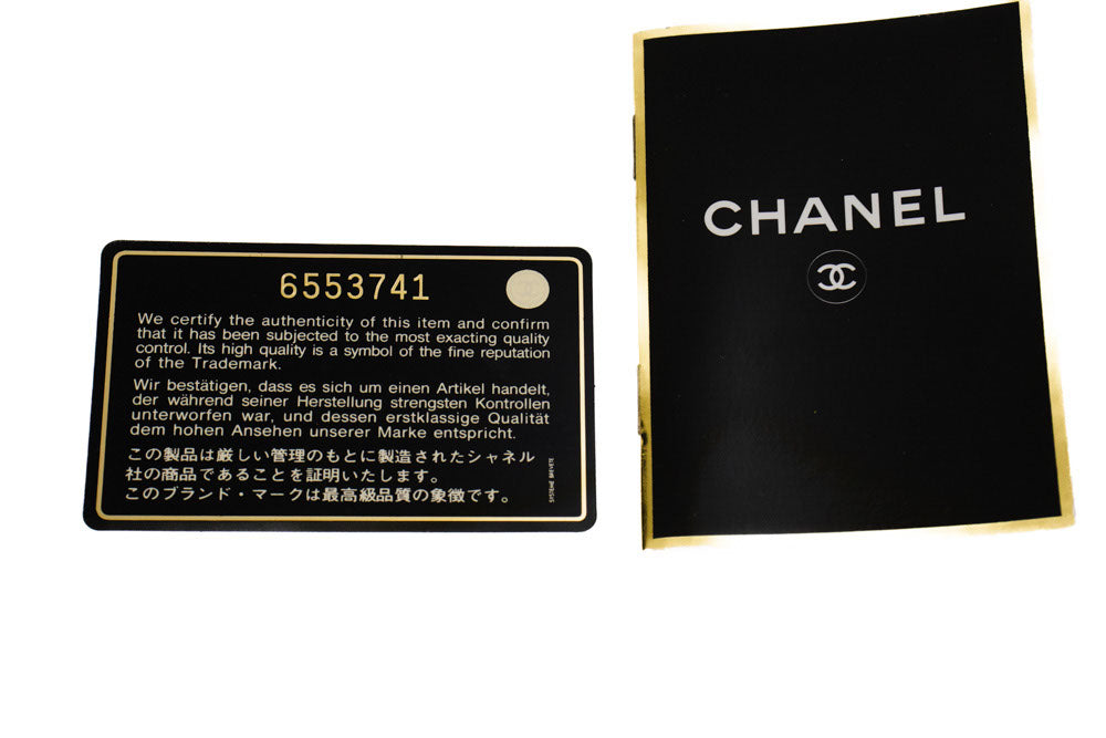 CHANEL skuldertaske med kæde, clutch, sort quiltet flap i lammeskind, taske aa2 hannari-shop