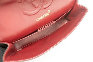Τσάντα ώμου με αλυσίδα CHANEL Classic Double Flap 10" Μαύρο Lambskin k87