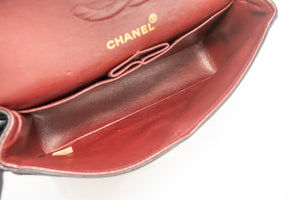 Τσάντα ώμου με αλυσίδα CHANEL Classic Double Flap 9" Μαύρο Lambskin L43