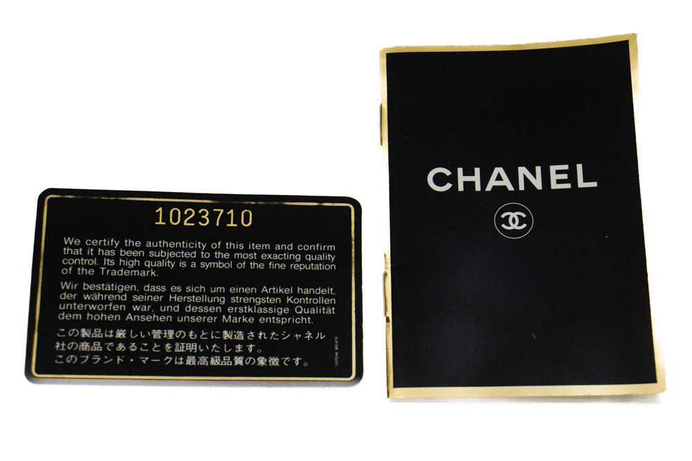 Sac à bandoulière carré CHANEL Classic Double Flap en agneau noir ad7 hannari-shop