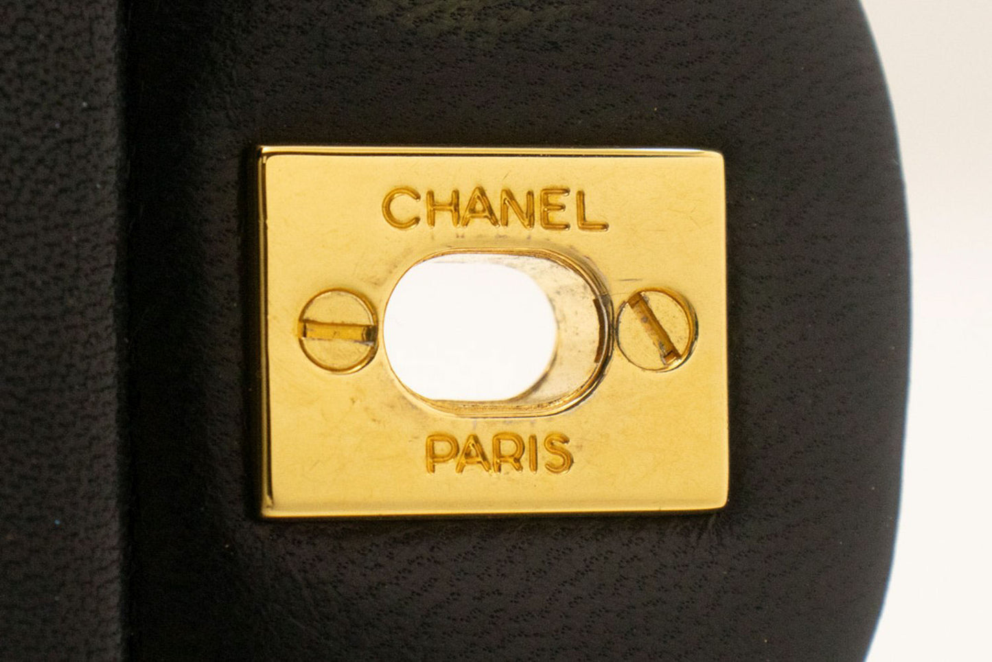 CHANEL Classic Double Flap 10" Chain Schoudertas Zwart Lamsleer ad8 hannari-shop