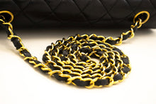 Τσάντα ώμου CHANEL Full Flap Chain Chain Black Quilted Lambskin L58