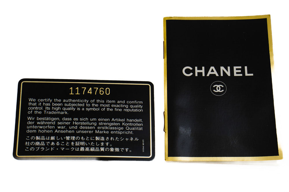 Sac à bandoulière carré CHANEL Classic Double Flap en agneau noir ad1 hannari-shop