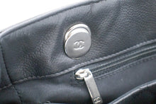 CHANEL 2 Way Chain Shoulder Bag Handbag Tote Black Caviar Quilted L64