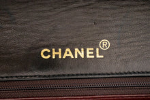 CHANEL Full Flap Chain Shoulder Bag Black Quilted Lambskin L56