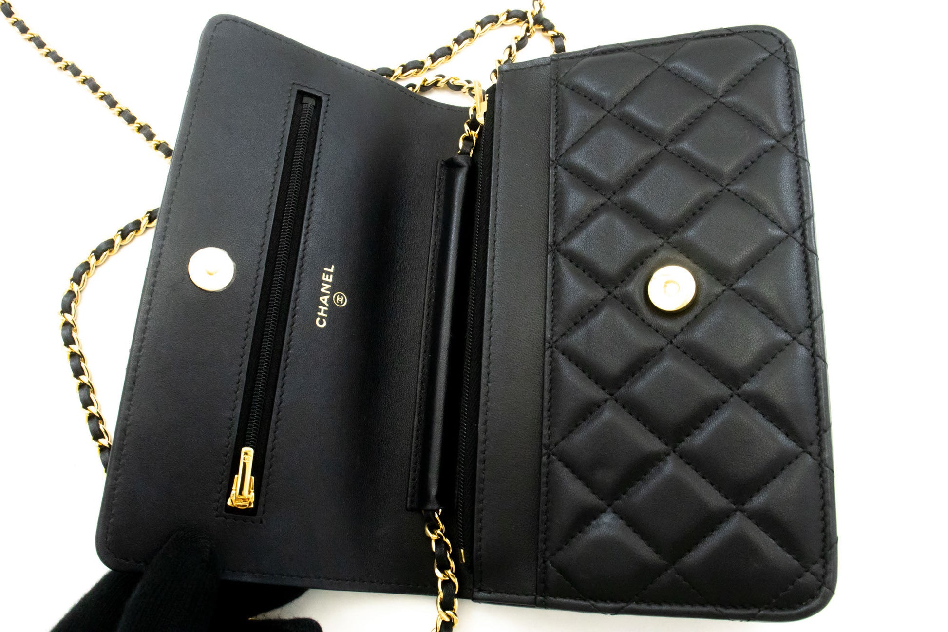 CHANEL Sort Classic Wallet On Chain WOC Skuldertaske Crossbody ae8 hannari-shop