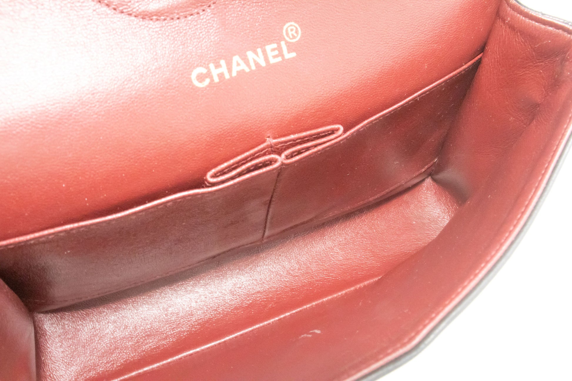 Sac à bandoulière CHANEL Classic Double Flap 10" en agneau noir avec chaîne ag1 hannari-shop
