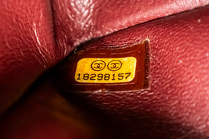 Τσάντα ώμου CHANEL Classic Large 11" με κόκκους από δέρμα μοσχαριού Μαύρη L65