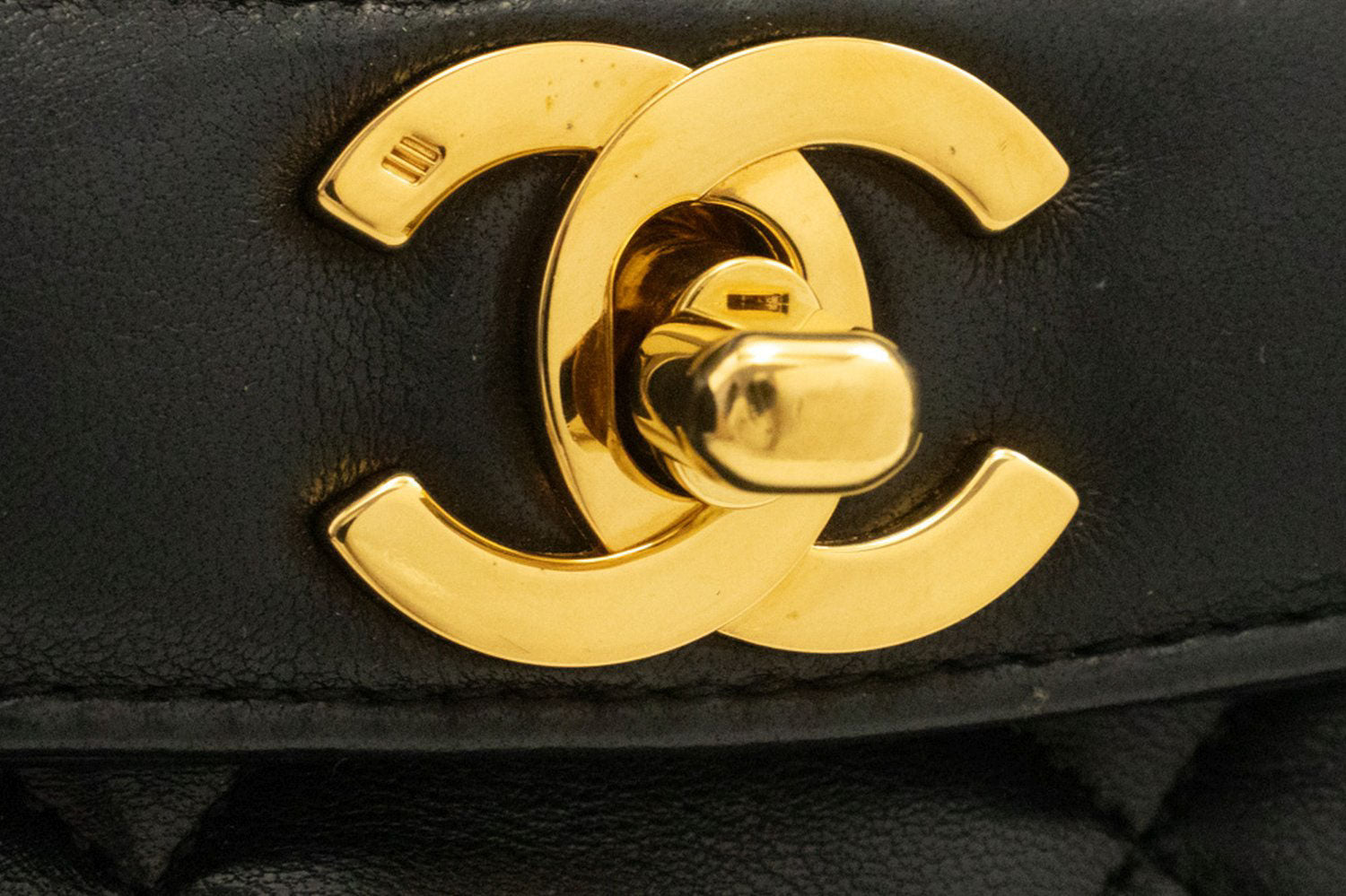 CHANEL Diana Flap Chain Schoudertas Zwart Gequilt Lamsschapenleer Portemonnee ah1 hannari-shop