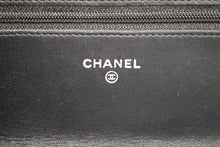 CHANEL Portefeuille classique noir sur chaîne WOC Sac à bandoulière en cuir d'agneau L75