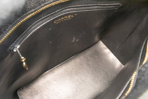 CHANEL Gold Medallion Caviar Shoulder Bag Grand Shopping Tote L79