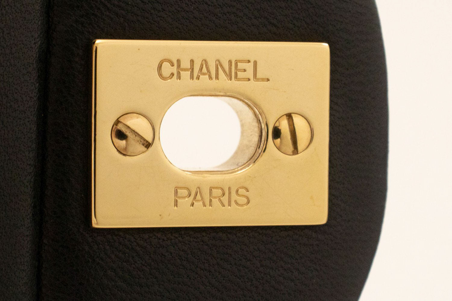 CHANEL Classic Double Flap 9" Chain Shoulder Bag Black Lambskin ai6 hannari-shop