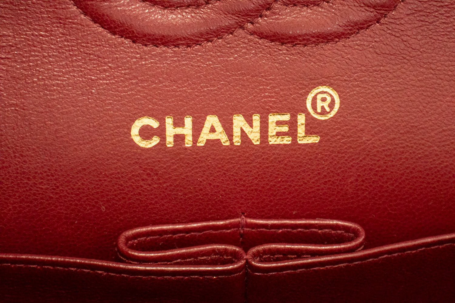CHANEL Classic Double Flap 9" Chain Shoulder Bag Black Lambskin ai4 hannari-shop
