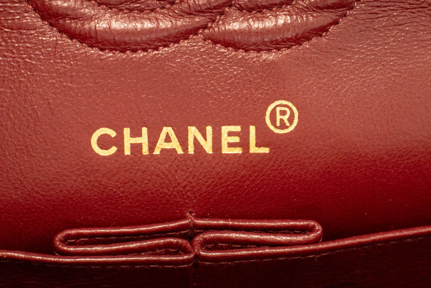 CHANEL Classic Double Flap 9" Chain Schultertasche Schwarz Lammleder ah3 hannari-shop