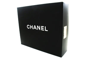 CHANEL Classic Large 13" Flap Chain Shoulder Bag Black Lambskin e90