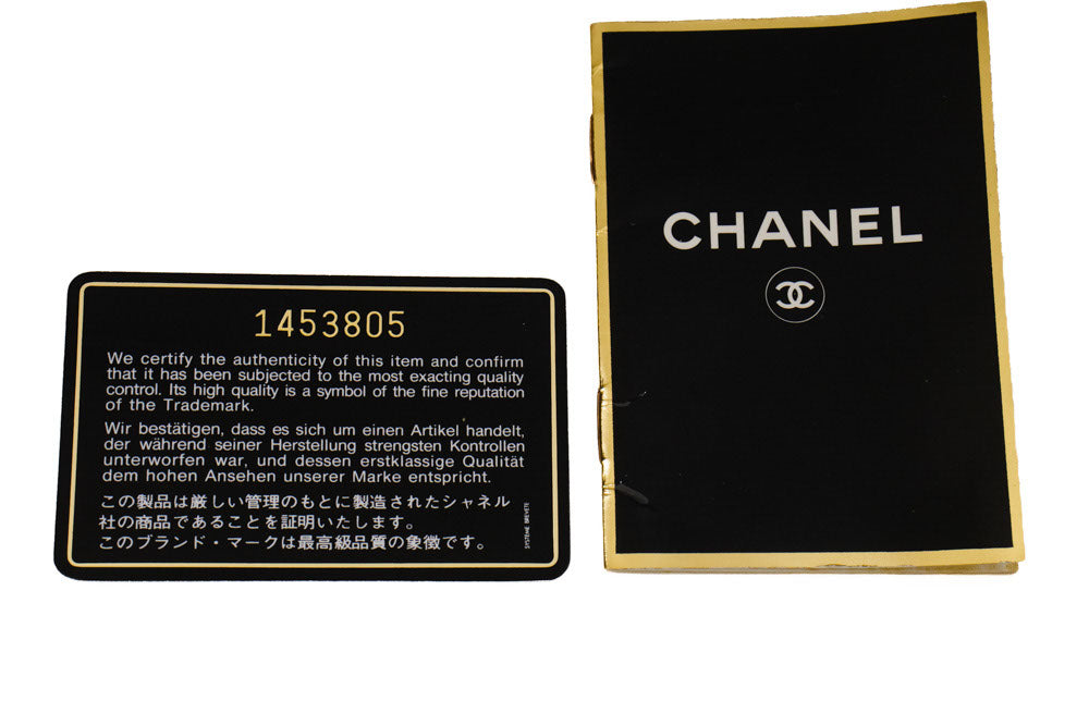 Sac à bandoulière CHANEL Classic Double Flap 10" en agneau noir avec chaîne ah7 hannari-shop