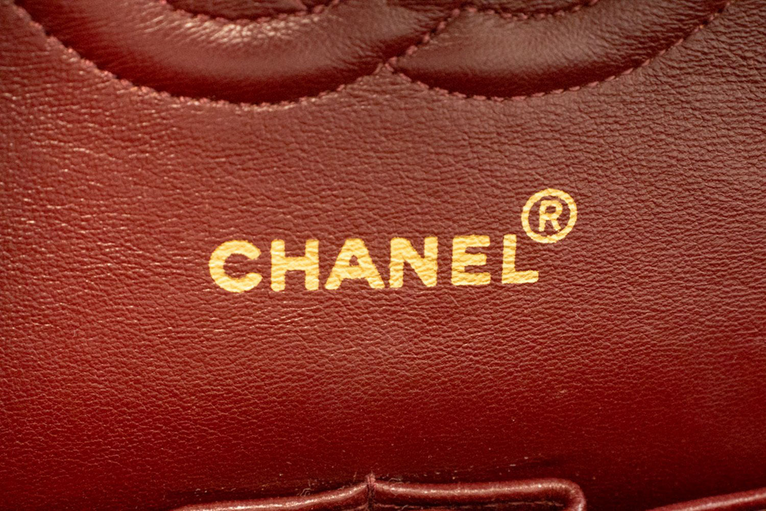 CHANEL Classic Double Flap 10" Chain Shoulder Bag Black Lambskin aj8 hannari-shop