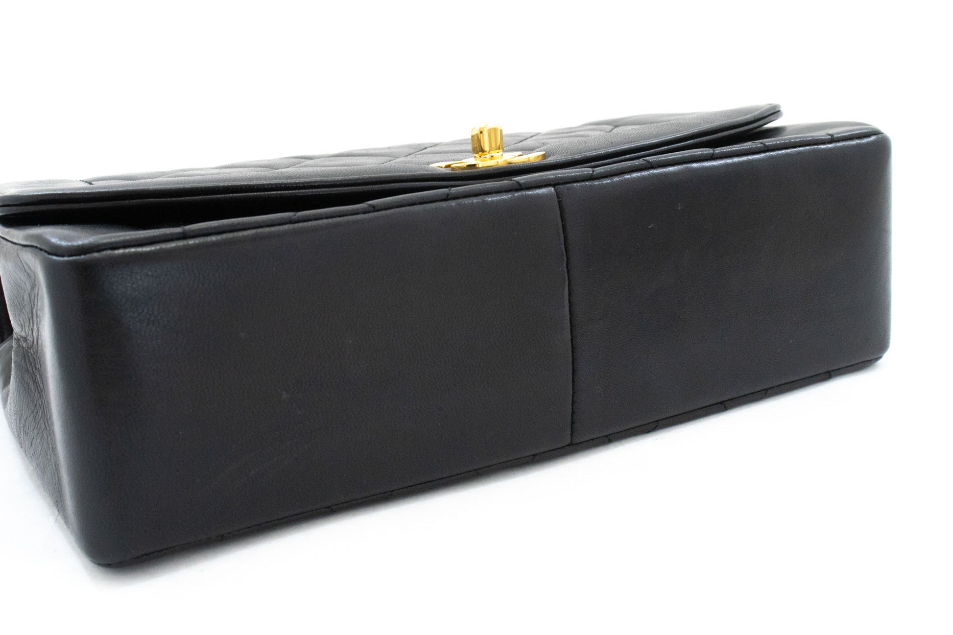CHANEL Diana Flap Chain Shoulder Bag Black Quilted Lambskin ak2 hannari-shop