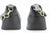 CHANEL Grained Calfskin Gold Chain Shoulder Bag Black Leather Zip p94 hannari-shop