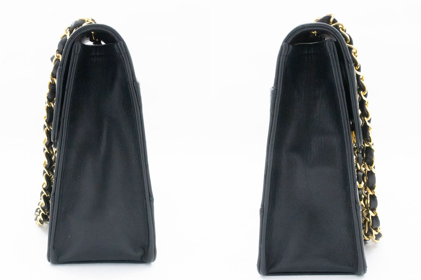 Sac bandoulière CHANEL Vintage Classic Chain à rabat unique en agneau matelassé ag8 hannari-shop