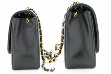 CHANEL Diana Flap Chain Shoulder Bag Black Quilted Lambskin Purse n18 hannari-shop