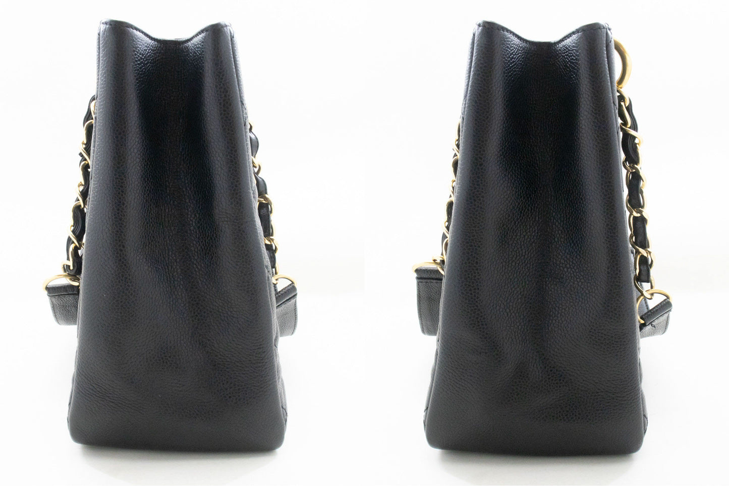 CHANEL Grained Calfskin GST 13" Shopping Tote Chain Skuldertaske p95 hannari-shop