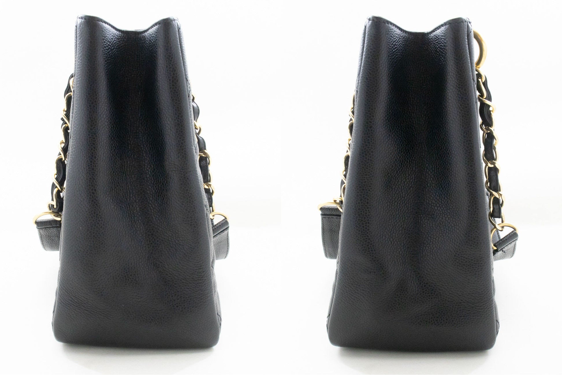 CHANEL Grained Calfskin GST 13" Shopping Tote Chain Skuldertaske p95 hannari-shop