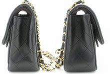 CHANEL Classic Double Flap 9" Chain Shoulder Bag Black Lambskin j19 hannari-shop