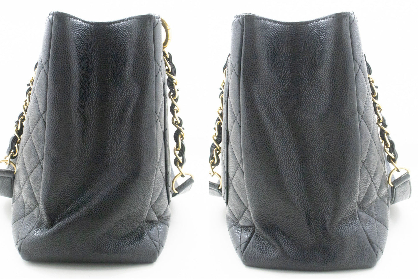 CHANEL Grained Calfskin GST 13" Shopping Tote Chain Skuldertaske p67 hannari-shop