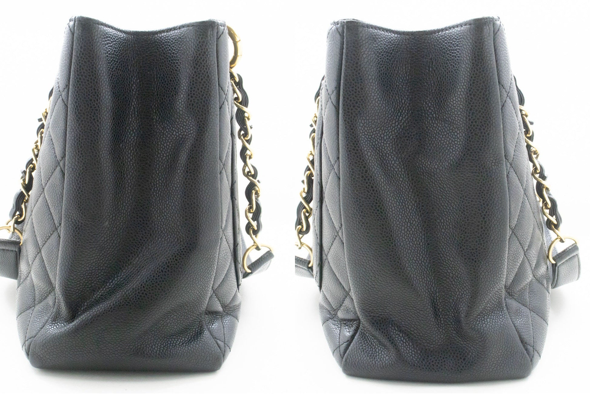 CHANEL Grained Calfskin GST 13" Shopping Tote Chain Skuldertaske p67 hannari-shop