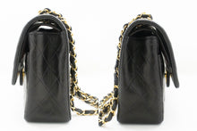 CHANEL Classic Double Flap 10" Chain Shoulder Bag Black Lambskin p20 hannari-shop