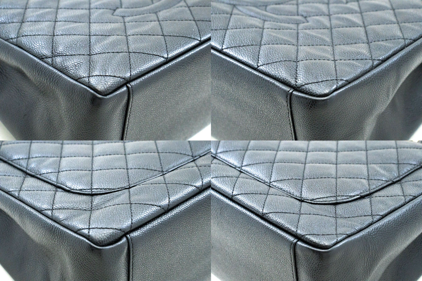 CHANEL Grained Calfskin GST 13" Shopping Tote Chain Skuldertaske p95 hannari-shop