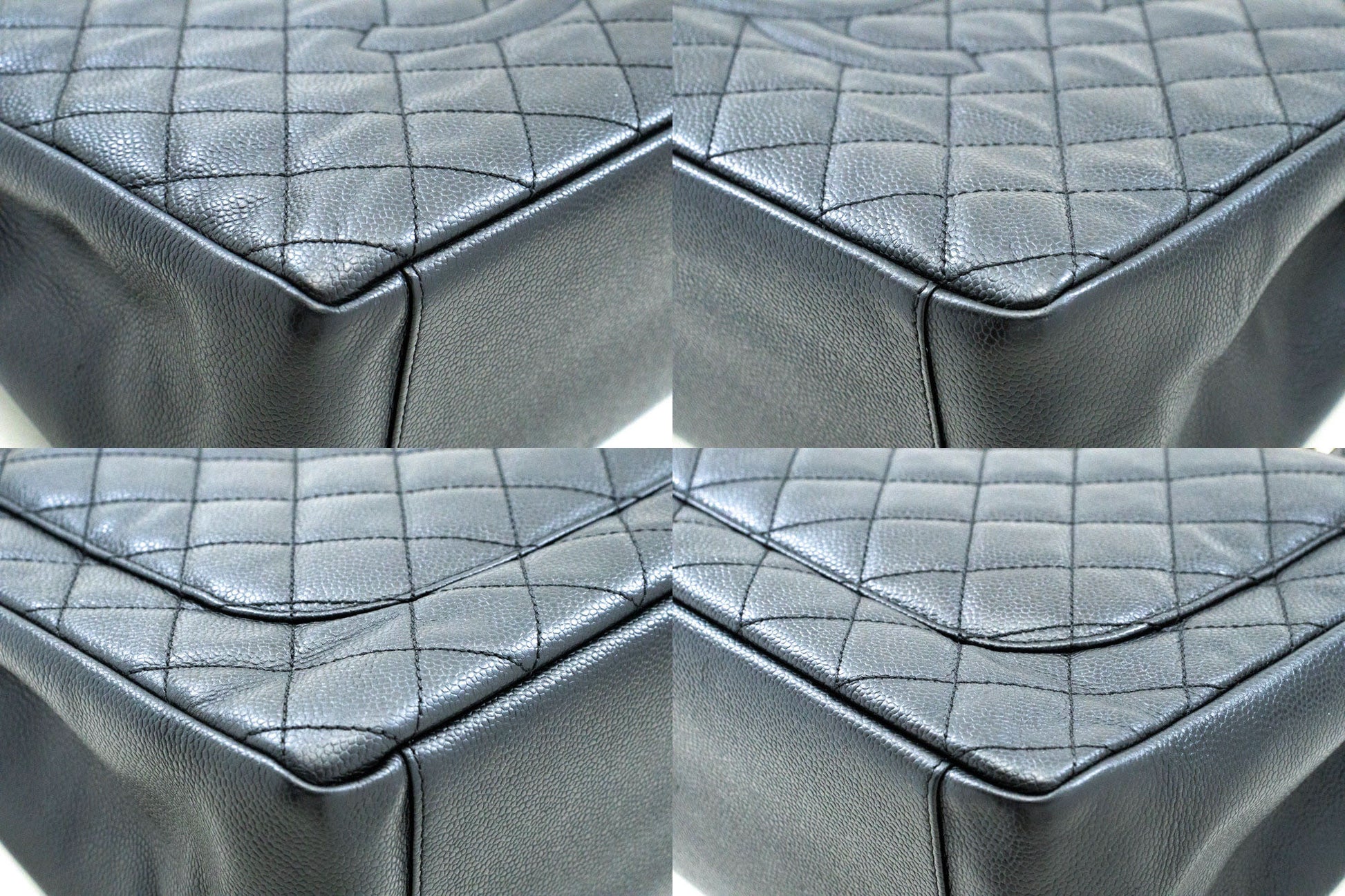 CHANEL Grained Calfskin GST 13" Shopping Tote Chain Skuldertaske p95 hannari-shop