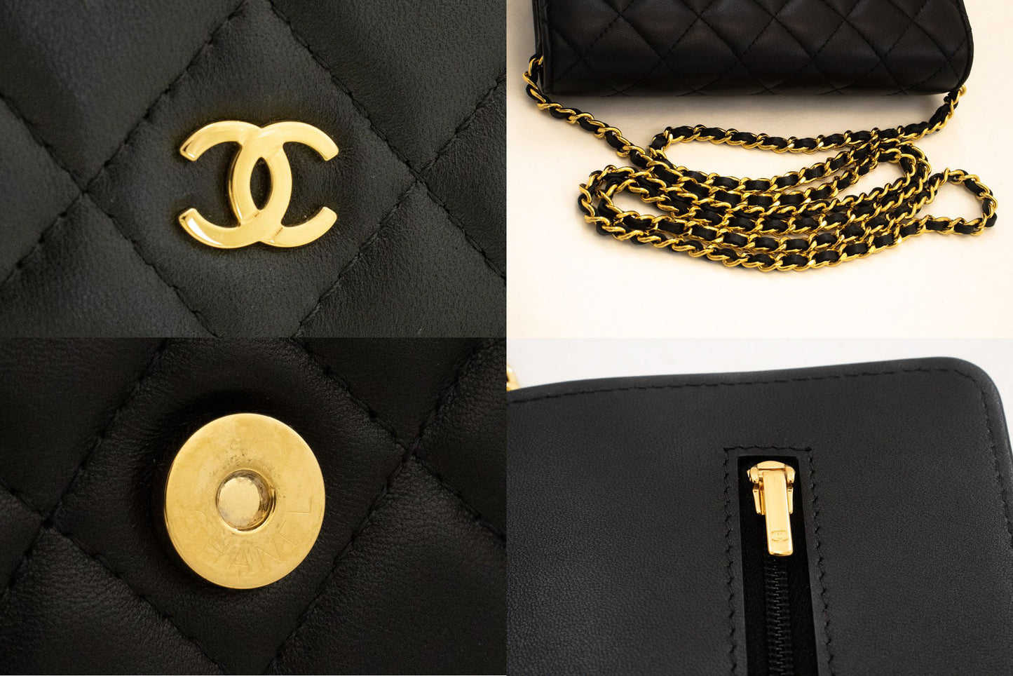 CHANEL Sort Classic Wallet On Chain WOC Skuldertaske Crossbody ae8 hannari-shop