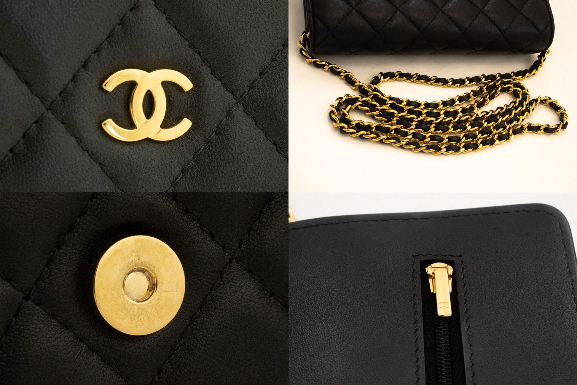 CHANEL Sort Classic Wallet On Chain WOC Skuldertaske Crossbody ae8 hannari-shop