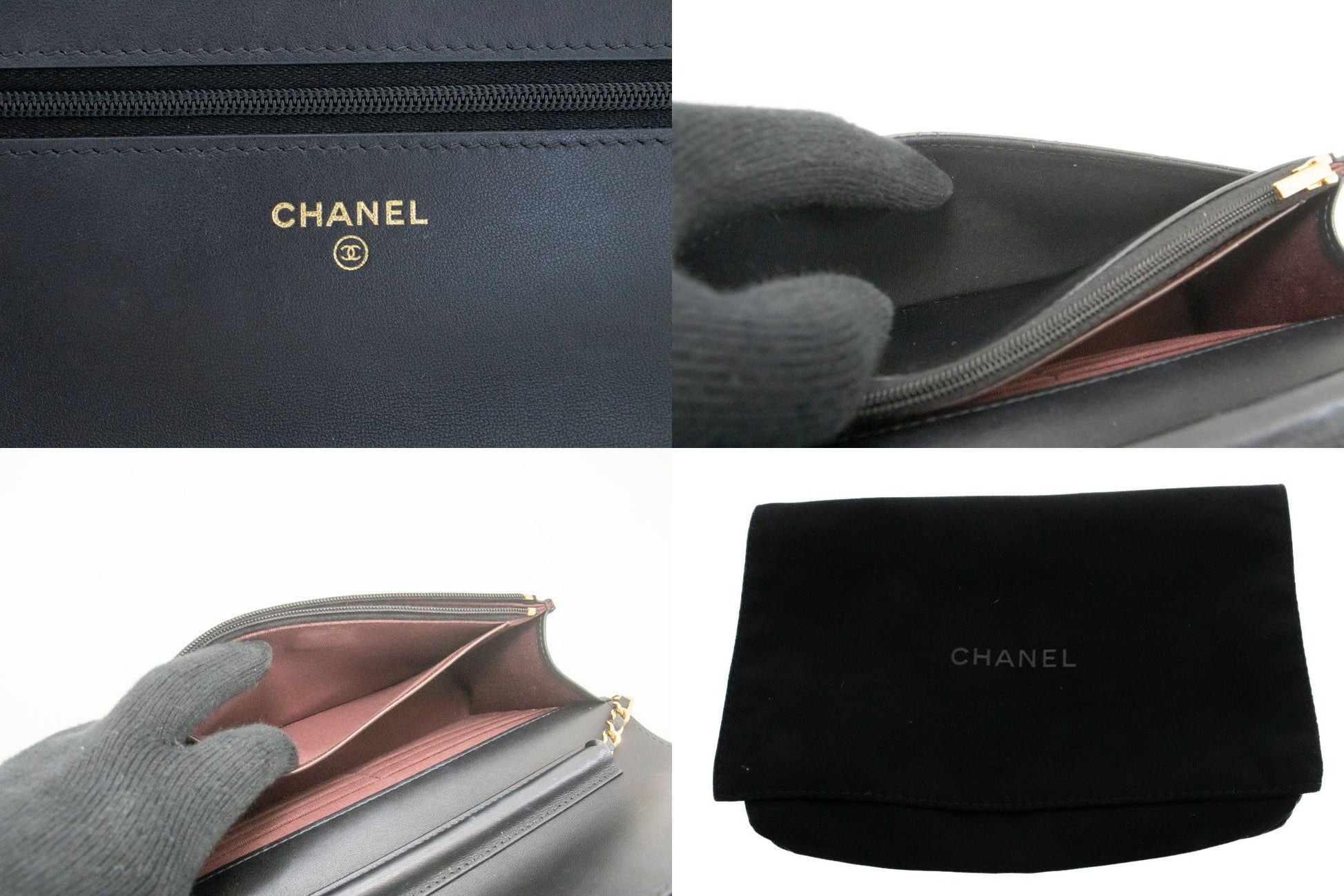 CHANEL Sort Classic Wallet On Chain WOC Skuldertaske Crossbody ae8 hannari-shop