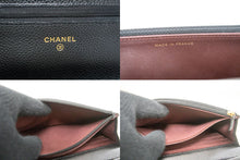 CHANEL Grained Calfskin Wallet On Chain WOC Black Shoulder Bag p63 hannari-shop