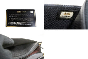 CHANEL Grained Calfskin Wallet On Chain WOC Black Shoulder Bag p63 hannari-shop