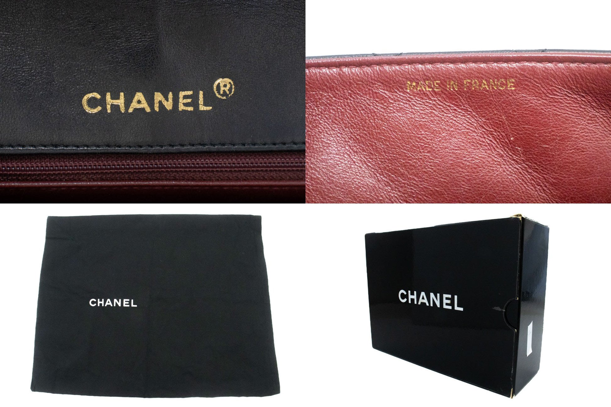 CHANEL Diana Flap Chain Schoudertas Zwart Gequilt Lamsschapenleer Portemonnee ah1 hannari-shop