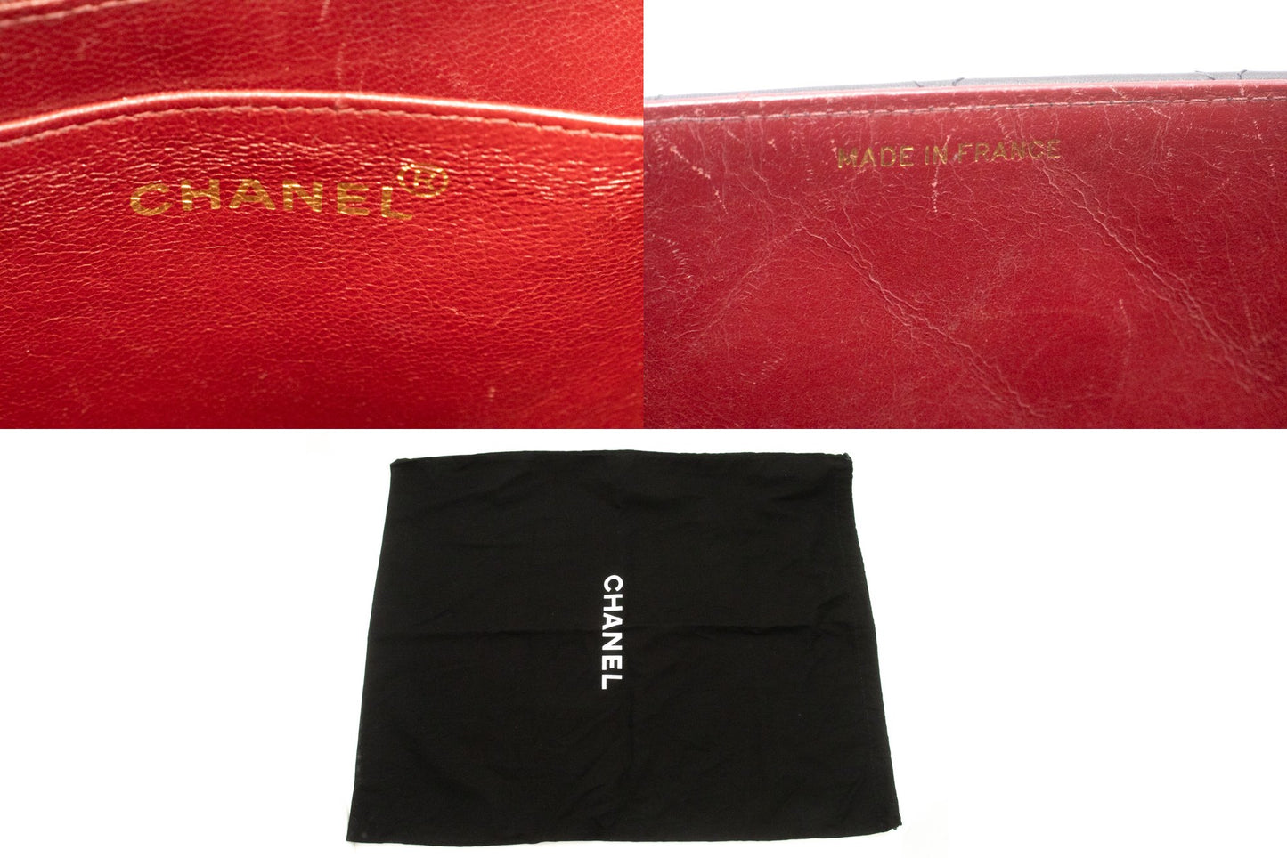 CHANEL Classic Large 13" Flap Chain Shoulder Bag Zwart lamsleer am4 hannari-shop