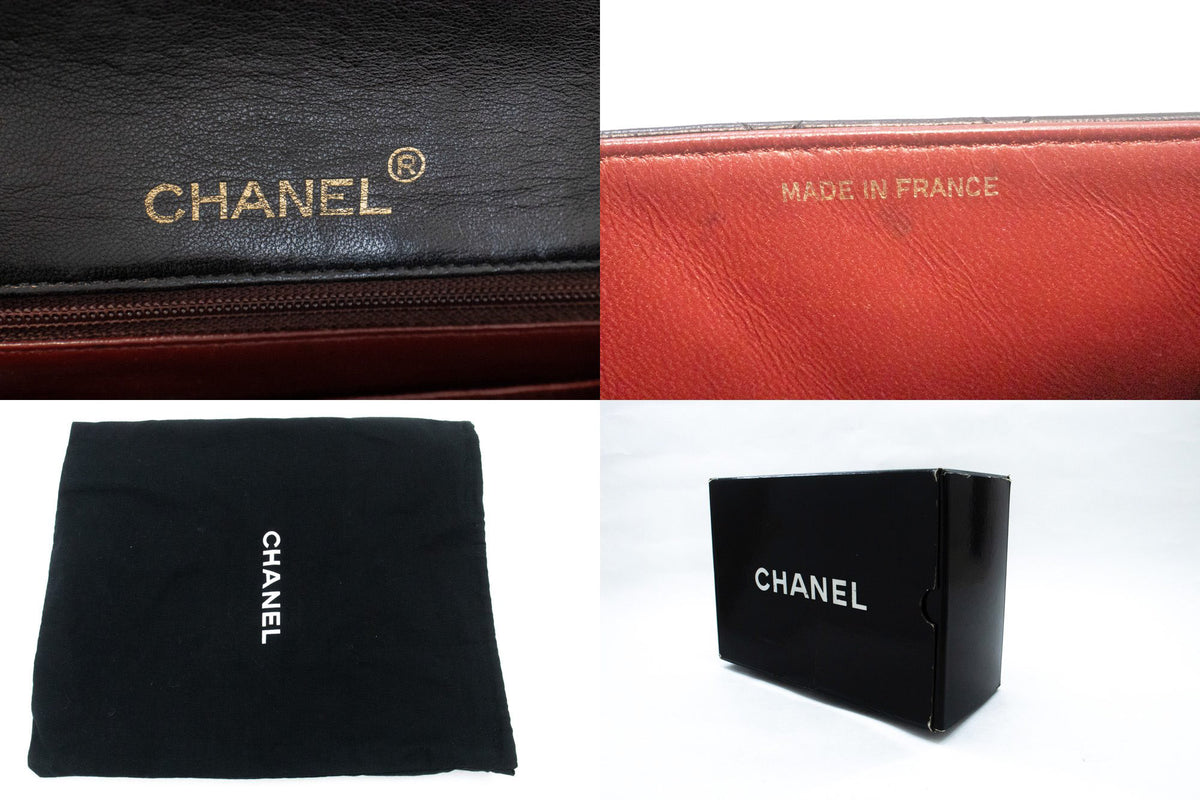 CHANEL Mini Square Small Chain Shoulder Bag Crossbody Black Purse ao3 hannari-shop