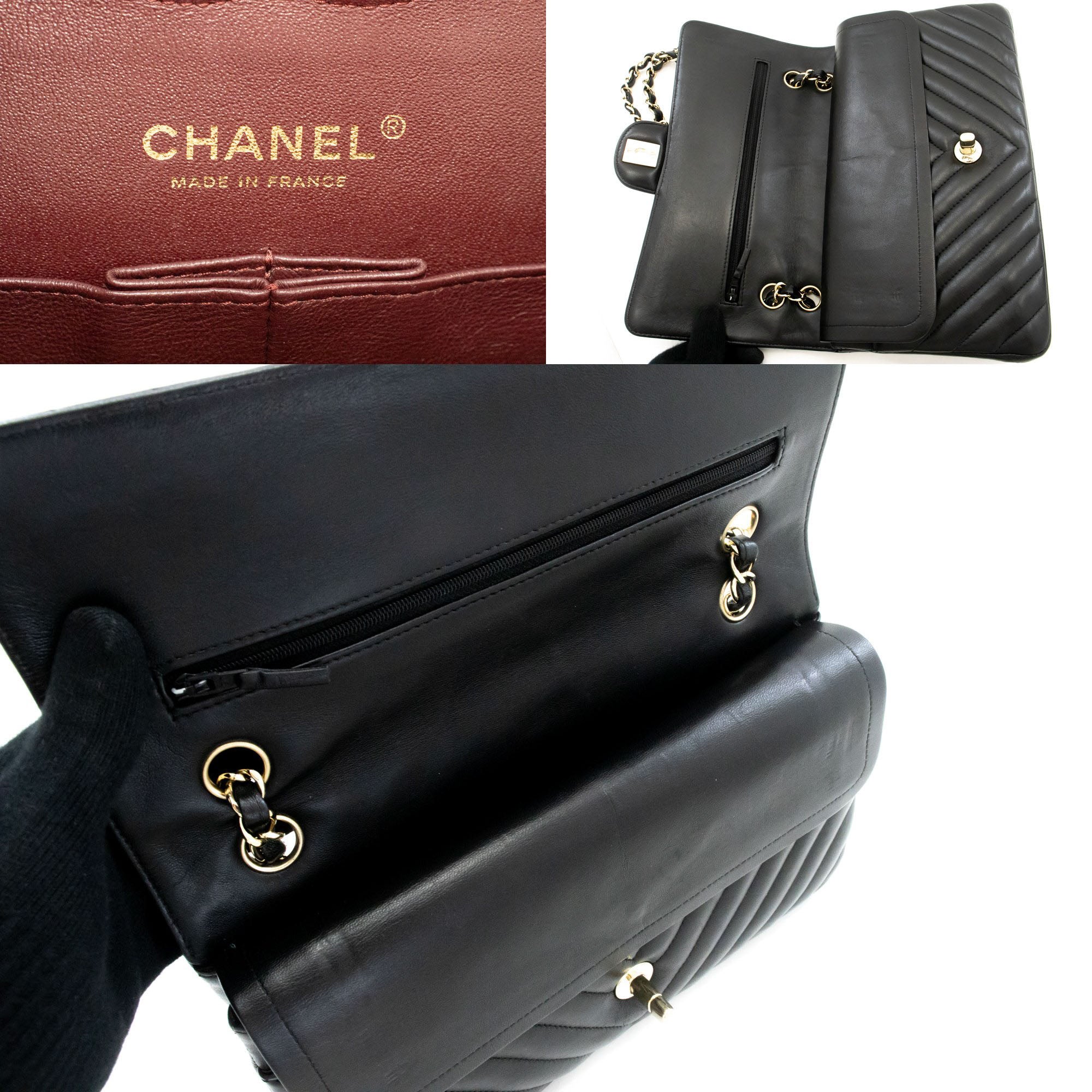 CHANEL V-Stitch Double Flap 10