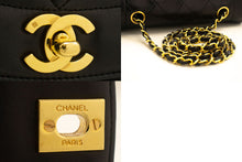 CHANEL Diana Flap Chain Shoulder Bag Black Quilted Lambskin Purse p35 hannari-shop