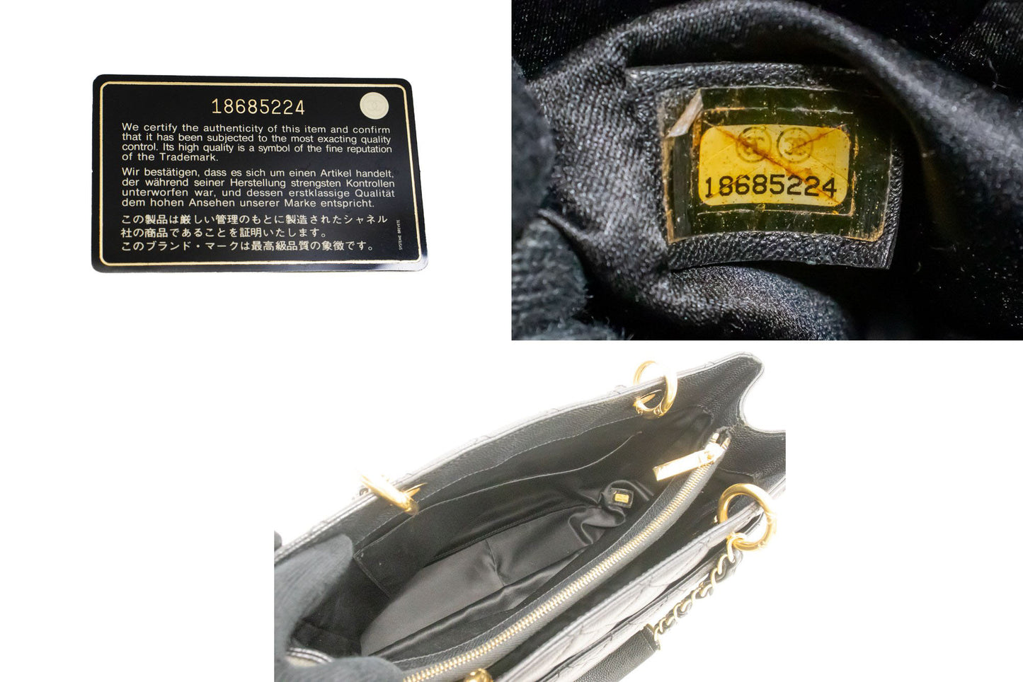 CHANEL Grained Calfskin GST 13" Shopping Tote Chain Skuldertaske p67 hannari-shop