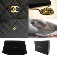 CHANEL Caviar Wallet On Chain WOC Black Shoulder Bag Crossbody m74 hannari-shop