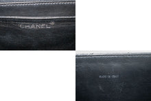 CHANEL Grained Calfskin Handbag Top Handle Bag Kelly Black Flap p08 hannari-shop