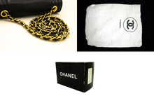 CHANEL Full Flap Mini Small Chain Shoulder Bag Black Coco Quilted n27 hannari-shop