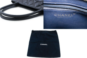 CHANEL Silver Medallion Grained Calfskin Leather Shoulder Bag n64 hannari-shop